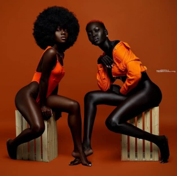 Sudanese Model Nyakim Enters Guinness Book Of Records For Having The Darkest Skin Tone On Earth